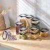 1Pcs Clear Food Storage Box,Food Storage Container With Lid, Plastic Kitchen And Pantry Organization Canisters