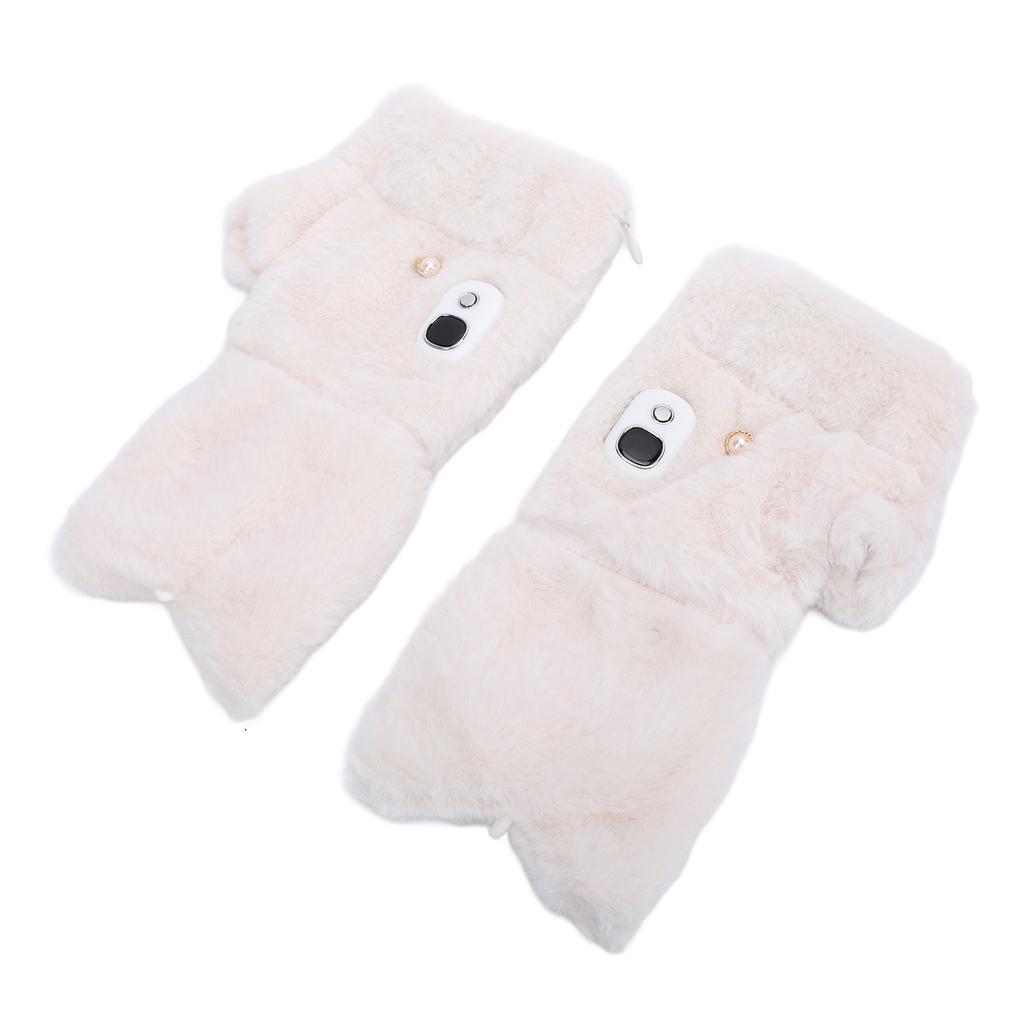 Rękawice elektrycznie podgrzewane dla mężczyzn i kobiet, ogrzewanie otaczające, rękawice bez palców, zimowy ogrzewacz do rąk, wbudowany