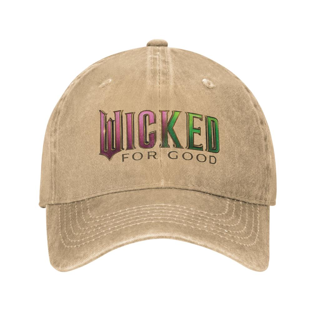 Wicked- For Good Pink To Green Logo Casual Baseball Cap For Women Men Summer Running Hippie Trucker Hat Sun-Proof Baseball Caps