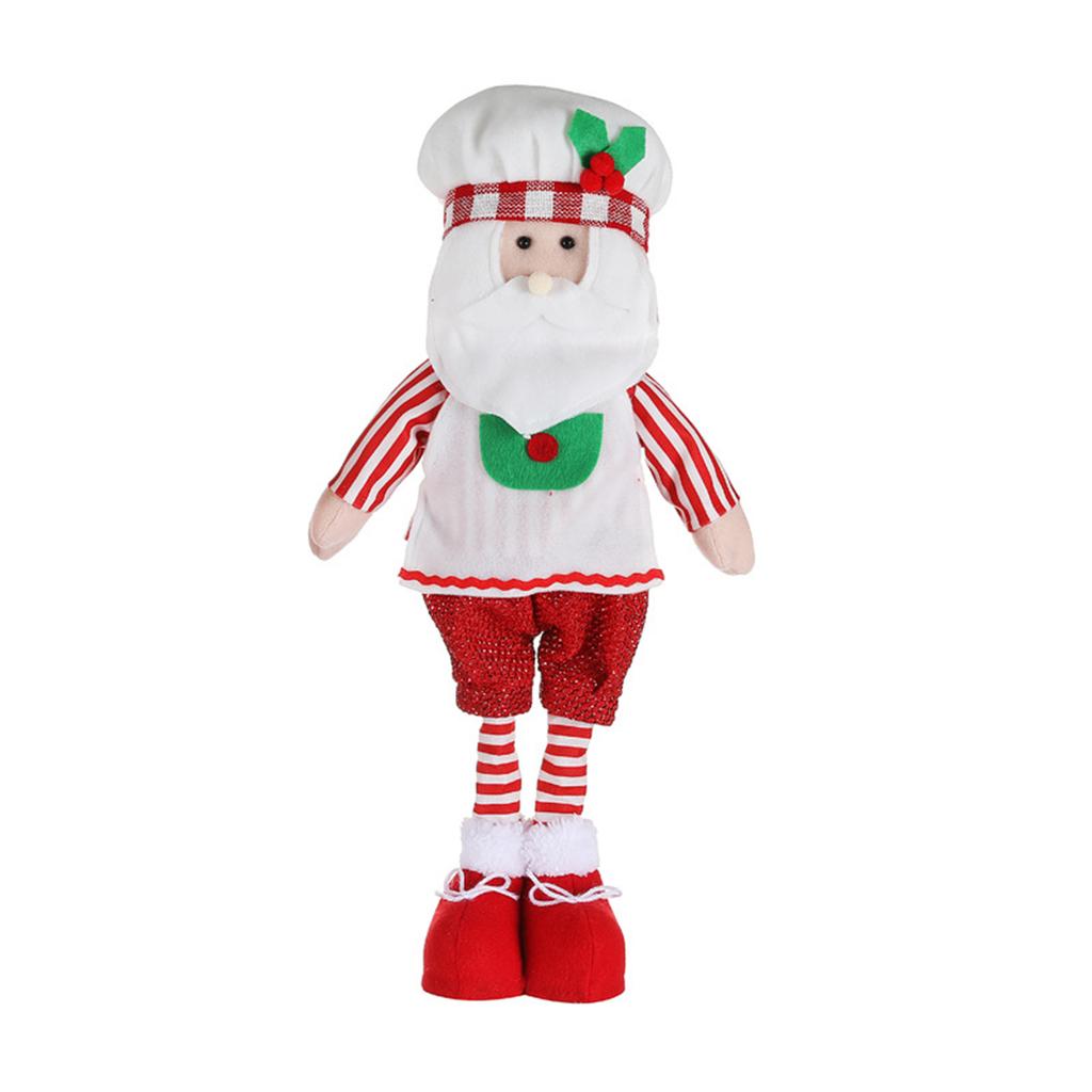 Christmas Gnome Telescopic Doll Ornament Crafts Decor Doll Supplies for Home Restaurant Bar Party Backdrop Decor