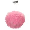 White Feather Shade Feather Pendant Light Fluffy Feather Design LED Lighting Feather Chandelier E27 Holder Nordic Style