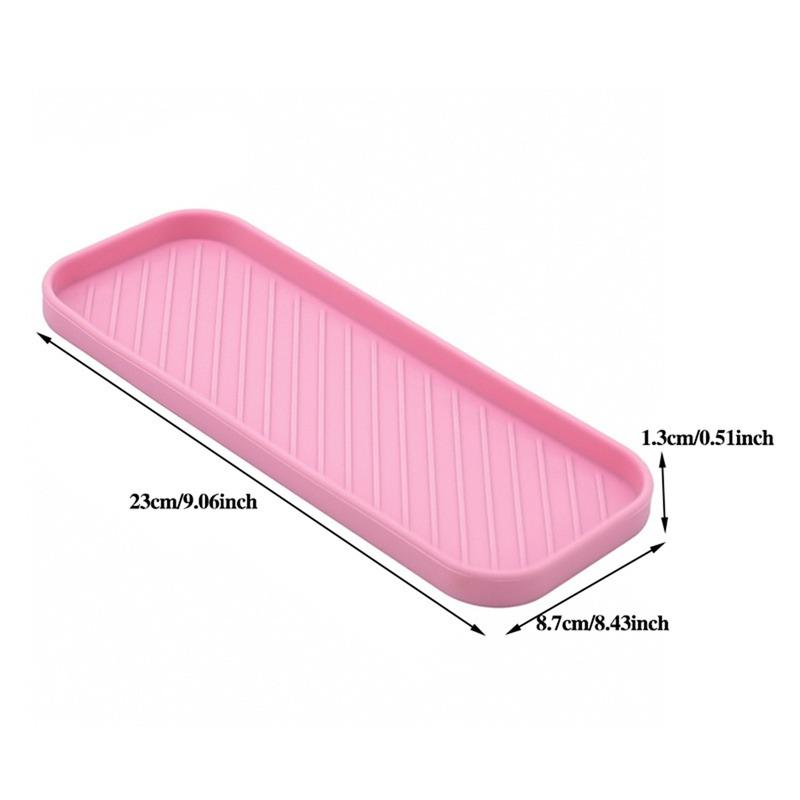 Silicone Soap Dish Storage Holder Soap Box Plate Tray Shower Soap Holder Draining Kitchen Sink Sponge Holder