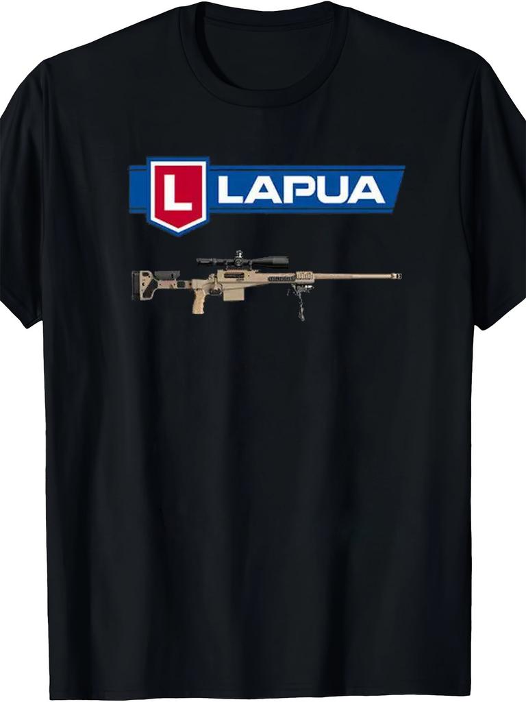 338 Lapua Magnum Sniper Rifle Graphic TShirt 100 Cotton ONeck Short Sleeve Summer Casual Mens Tshirt Streetwear