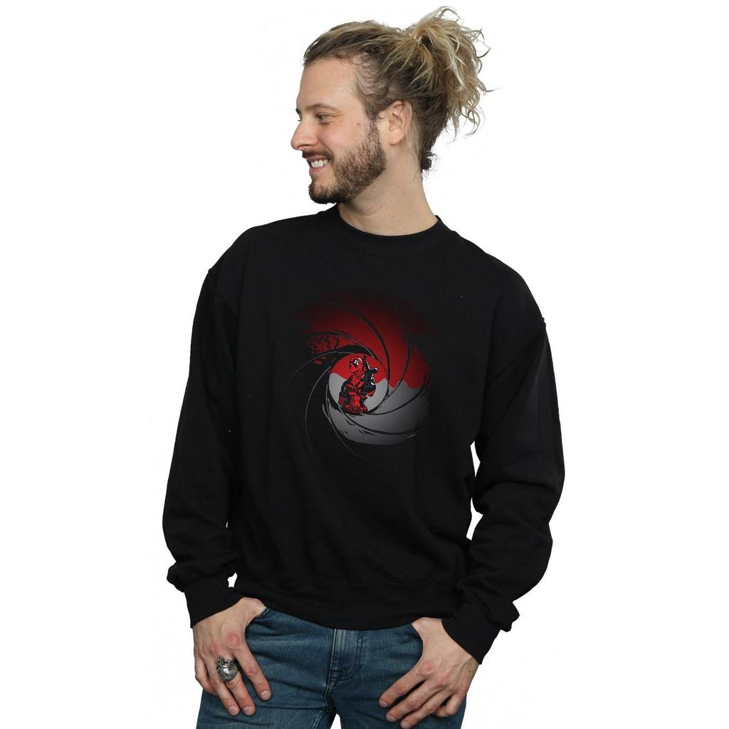 Marvel Mens Deadpool Gun Barrel Sweatshirt