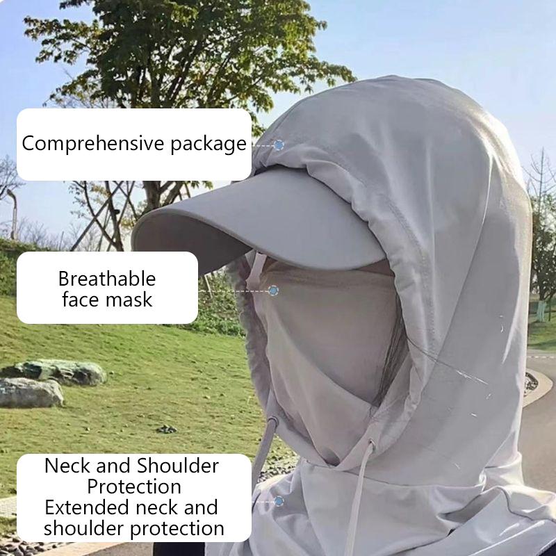Upf 50+ Balaclava Men Women Face Mask Sun/Uv Protection Breathable Long Ice Silk Neck Covers For Cycling Motorcycle Fishing