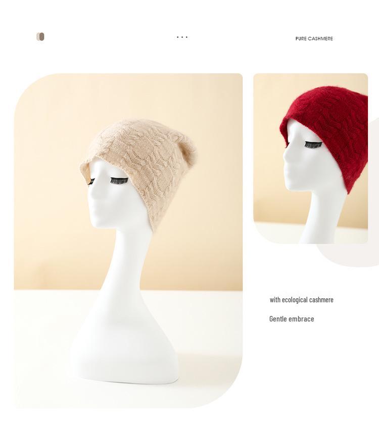 2025 Women's Cashmere Knit Headwrap: High-End, Warm Ear Protection for Fall/Winter