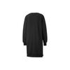 PUMA Long Sleeved Dresses Women's Black V Neck Moderate Mid Length 535406-01