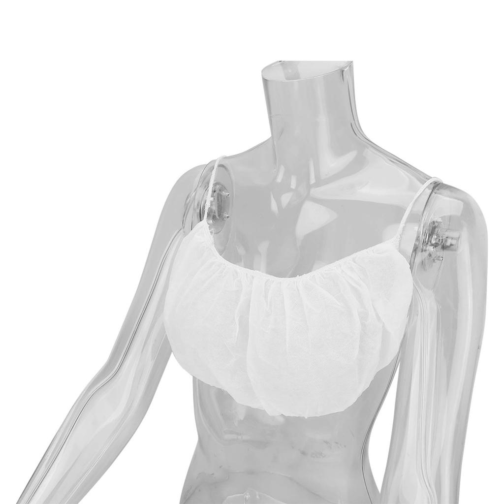 10 Pezzi Reggiseno Usa e Getta Intrecciato Top per Salone Spa Indumento Intimo Brassiere per Donne Ragazze