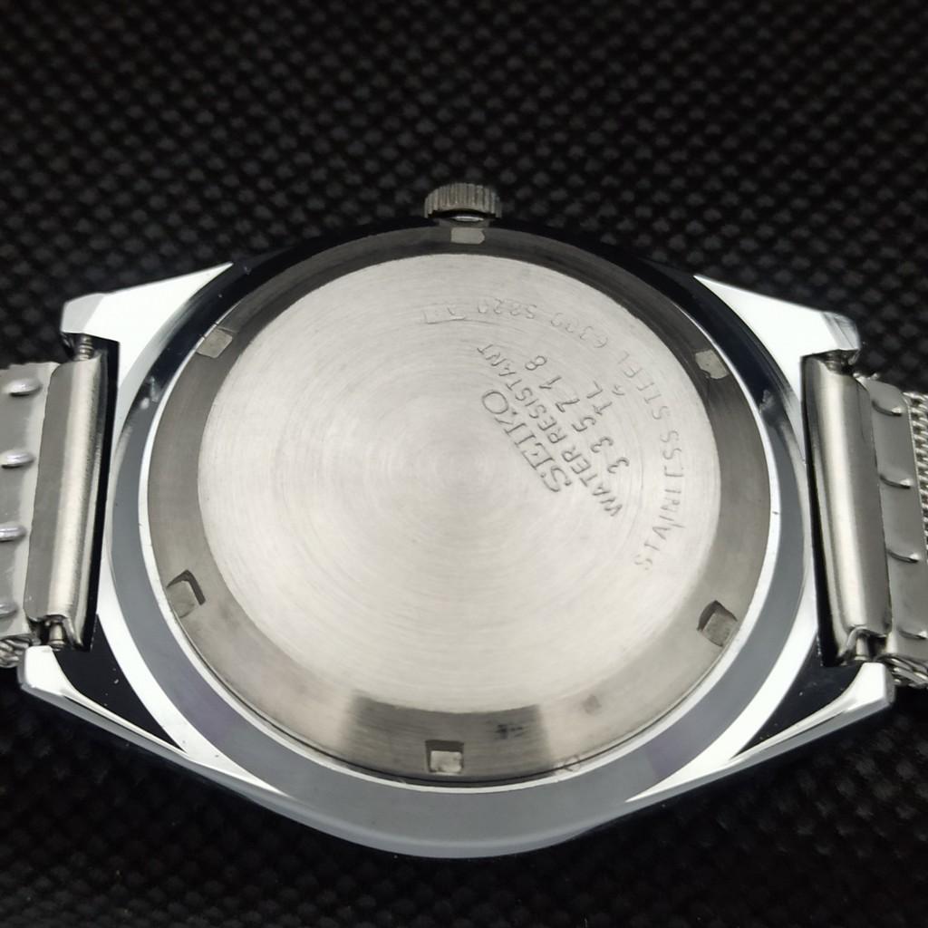 ODNOWIONY zabytkowy zegarek SEIKO 5 AUTO 6349A JAPOŃSKI męski arabski srebrny a298954-2 Seikoa298954