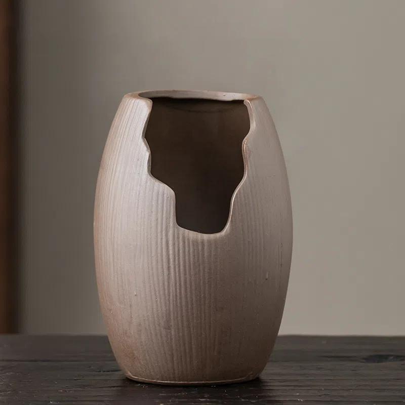 Ghiveci de flori vintage creativ de interior/exterior în formă de bonsai, mic și mare, ceramică din argilă purpurie, plantă verde, decorativ pentru masă/birou