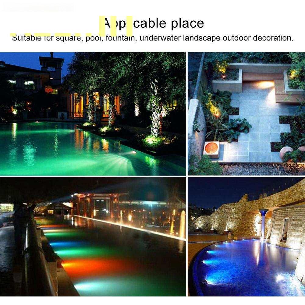 15W AC12V LED White Light/RGB Underwater Lamp IP68 Waterproof RGB Swimming Pool Lighting Equipment