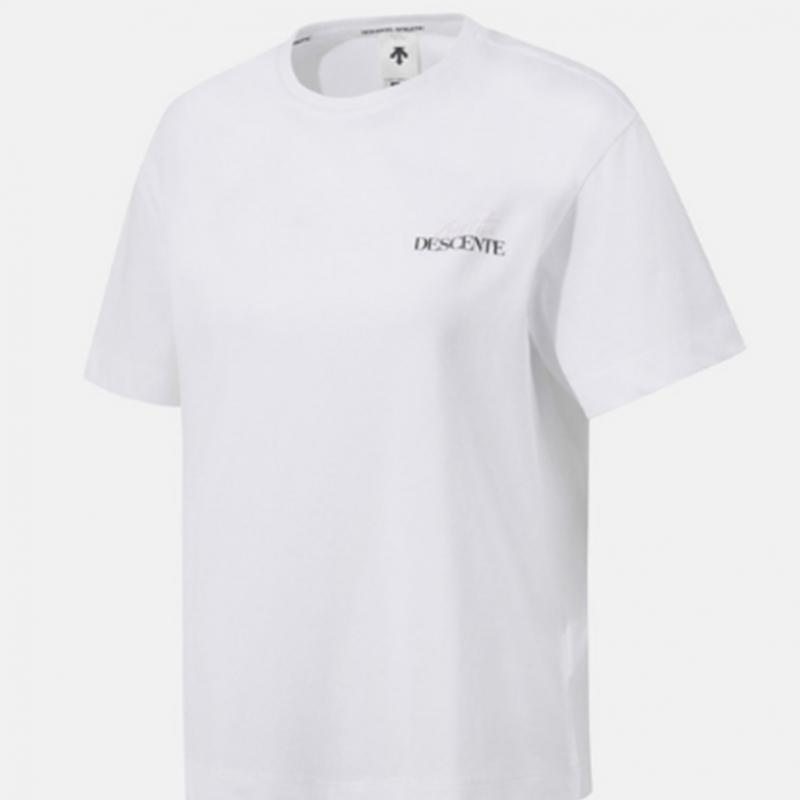 DeScenT Women S Graphic ShorT Sleeve T ShirT B1 Sq122pTS31 Blk0 Lim0 whT0