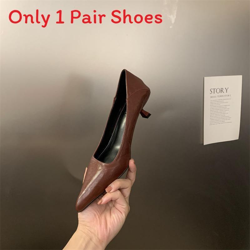 Classic High Heels For Women With Superfiber Upper And Rubber Sole For Daily Office Wear