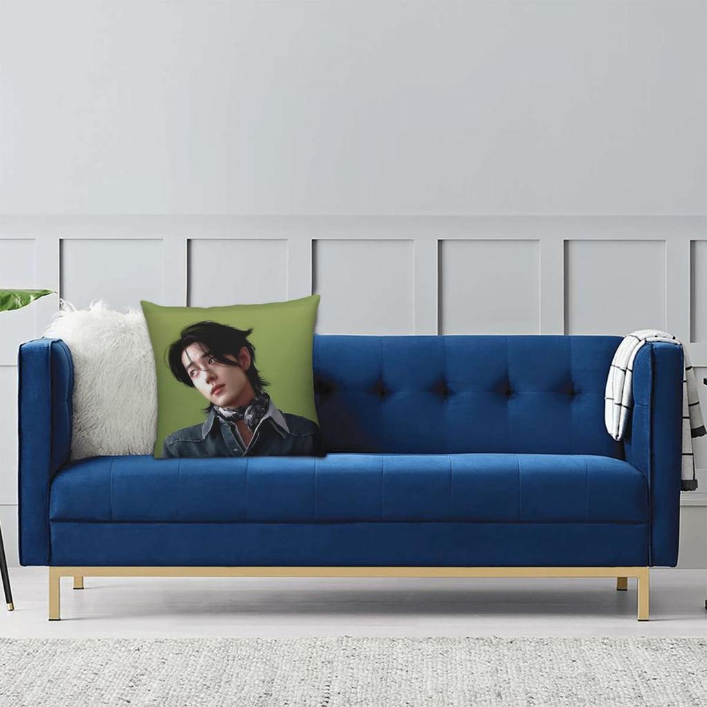Xiao Zhan Square Pillowcase Pillow Cover Cushion Zip Decorative Comfort Throw Pillow for Home Sofa
