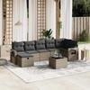VidaXL Garden Lounge Set with Cushions 8 Pcs, Patio Sofas, Patio Furniture Set, Outdoor Furniture, Grey 3263826
