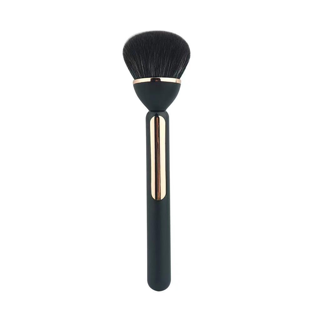 Lotus Brush Small Bulb Blush Brush Artificial Fiber Hair Plastic Handle Makeup Loose Powder Brush Setting Makeup