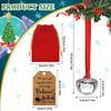 The Polar Santa Sleigh Bell Gift Reindeer Bell Christmas Believe Bell Ornaments Bulk Xmas Party Gifts Favors Red Velvet Bag