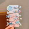 Summer Ocean Starfish Shell Hairpin Cute Children'S Hairpin Duck Beak Clip Pearl Hair Accessories Headgear Clip Girl