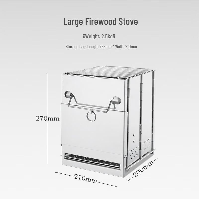 Portable Stainless Steel BBQ Charcoal Grill