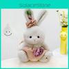 Rabbit Toy Plush With Pink Dress Soft Rabbit Stuffed Animal For Gift Kids