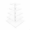 Clear Acrylic Cupcake Stand Transparent Easy To Assemble Multi Tier