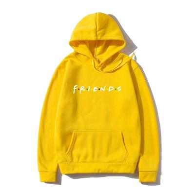 Autumn Unisex Hoodies Harajuku Friends Print Long Sleeve Hooded Oversized Sweatshirts Y2k Casual Women Hoodie Unisex Clothing Unisex