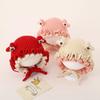 Baby Girl Hat Autumn and Winter Flower Knitted Ear Protection Hat Warm Thickened Girl Baby Wool Hat Small Age