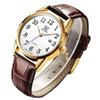 Men's Business Wristwatch Leather Band Waterproof Calendar Display Luminous Night Light Gift