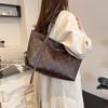 2025 Summer New Fashion Bag Large Capacity Casual Simple Tote Bag High Value Solid Color High Value Women's Bag