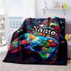Game Consoles11 Personalized Text Blanket Gift Personalized Blanket Soft Warm Cozy Great for Livingroom Sofa Bed Picnics Ideal for All Seasons