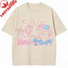 La T-shirt Ren & Stimpy Anni '90 Retrò Nickelodeon Commedia Vintage Cotone Grafica Manica Corta Magliette Divertente Cartone Animato Tema Y2k Top