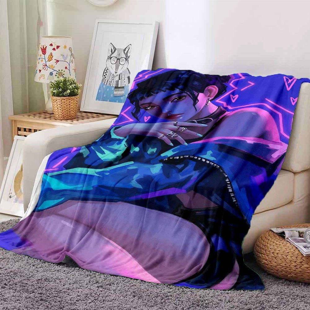 1pc Hunter X Kopo group - Themed Flannel Blanket - Suitable for Bed, Home Decor, Graduation Gifts, Easter, Back to School, ChristmasA84 80cmx120cm(31inx47in)