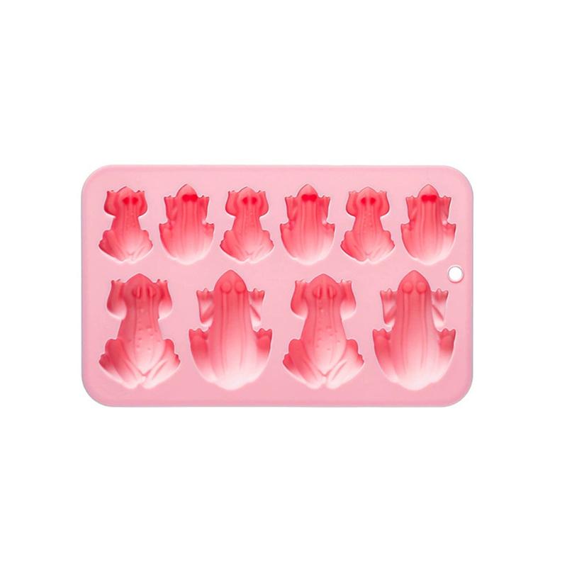 

Силиконовые формы Лягушка, 10 ячеек, 3D форма животного, 7,13 x 4,37 дюйма, Для выпечки Топпер для кекса Шоколад Конфеты розовый