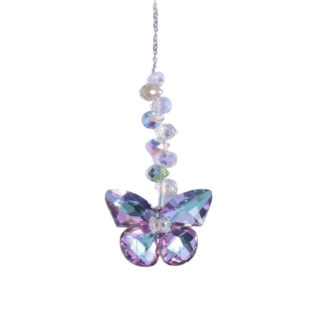 Colourful Rainbow Maker Exquisite Artificial Crystal Suncatcher Flower Sun Catcher  Outdoor