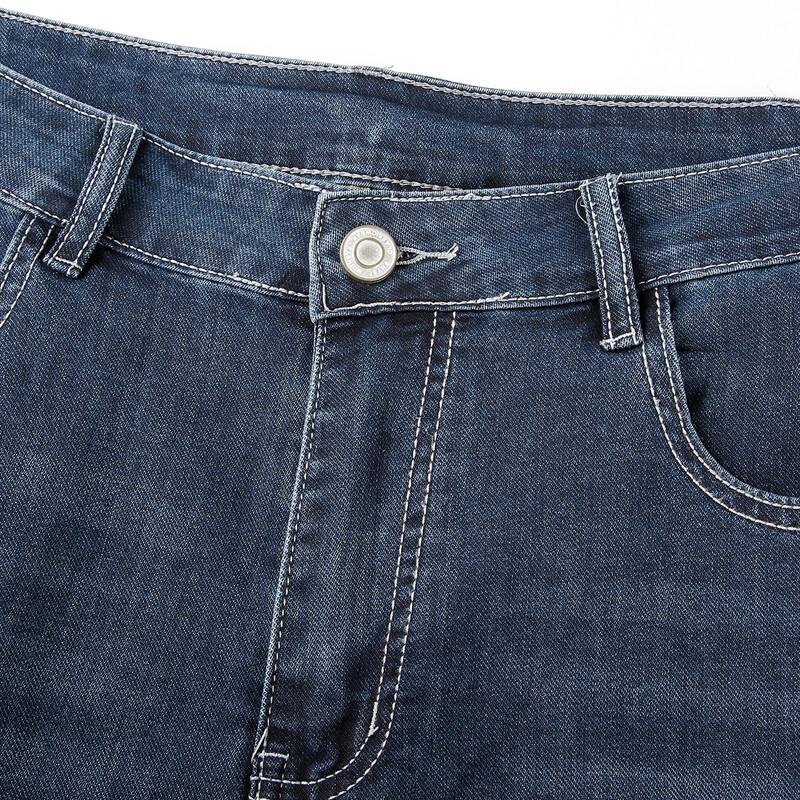 TALIZI Men's Washed Straight-Leg Denim Jeans