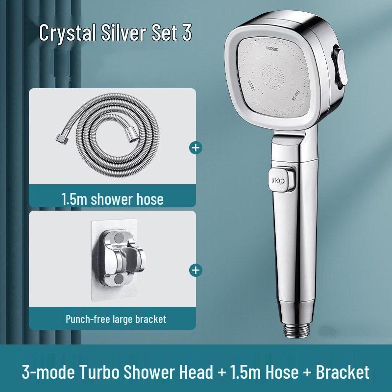 TLXT Filtered Square Shower Head Set
