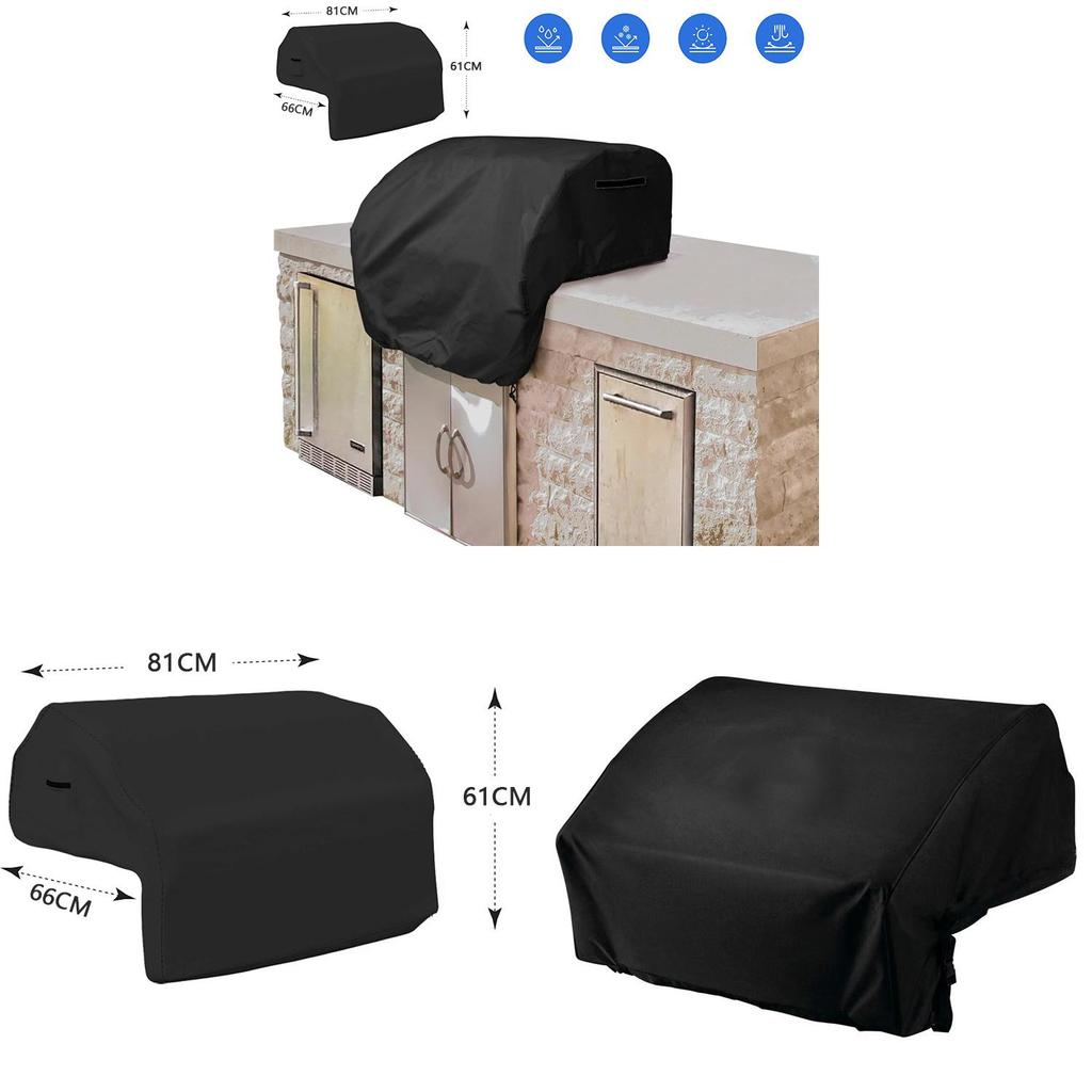 Outdoor Grill Cover Oxford Fabric Waterproof Dustproof Windproof For Barbecue Enthusiasts