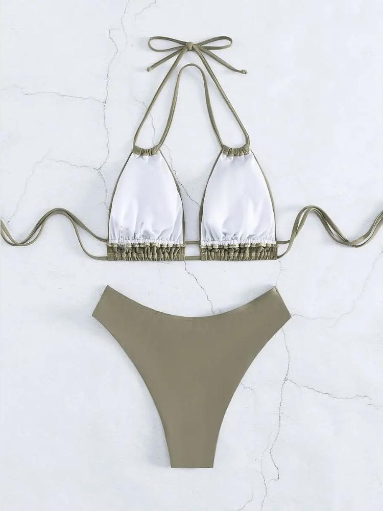 Nylonové pevné bikiny plavky sexy módní modelingové plavky dámské 2025 plážové oblečení nového stylu pro plavky