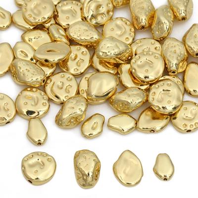 Unregelmäßige lose Abstandsperlen aus Messing zum Selbermachen von Armbändern für die Schmuckherstellung