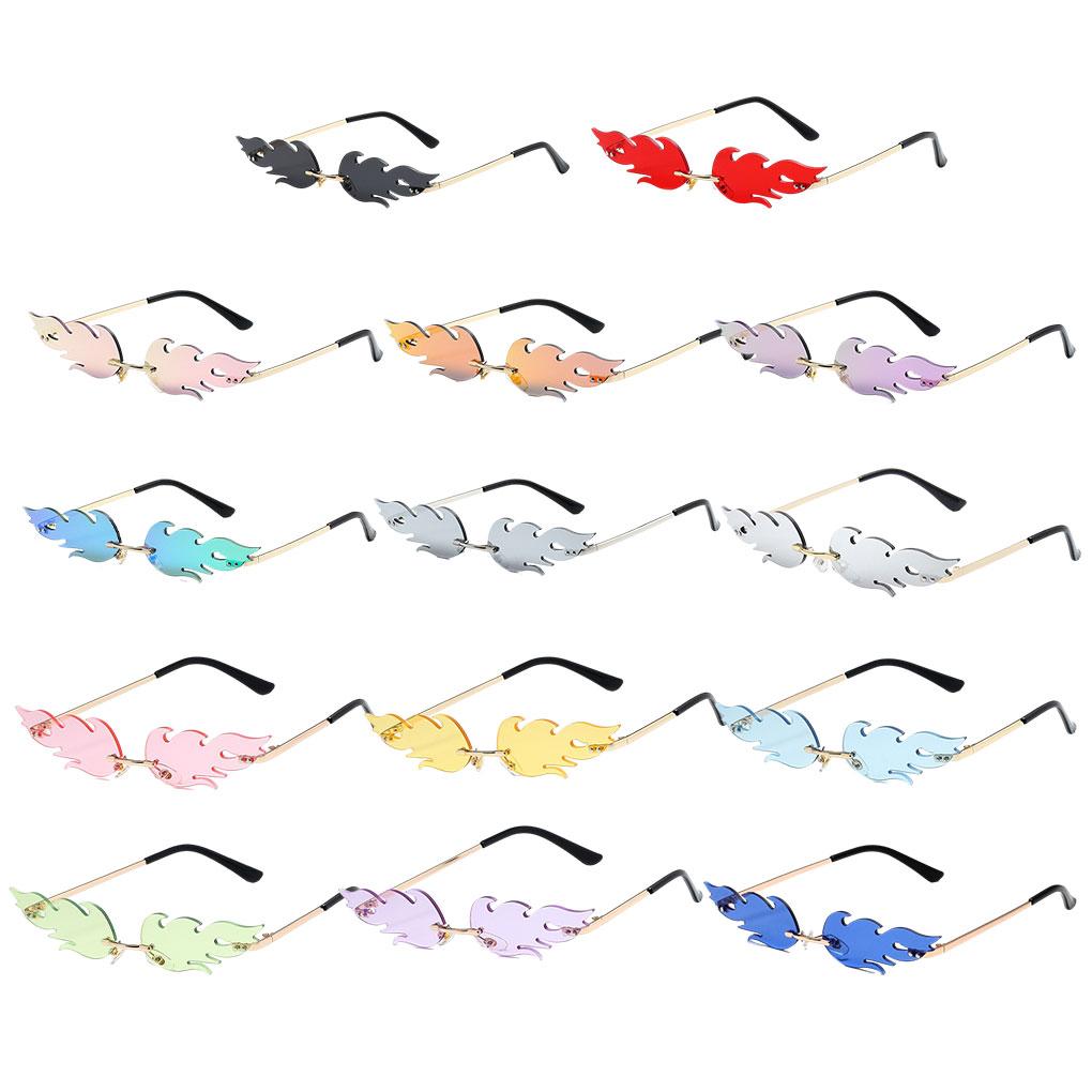 Flame And Fire Fashionable Eyewear For Stylish Look Frameless Durable Waterproof Breathable Windproof