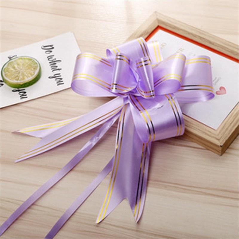 50 stücke Handgemachte Blume Hochzeit Band Hochzeit Auto Türgriff Dekorative Bowknot Obstkorb Bogen Band