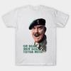 Męska Czarna Koszulka z Nadrukiem Windsor Davies - It Ain'T Half Hot Mom Nadruk na Papierze Transferowym Bez Wycinania Bawełniana Koszulka