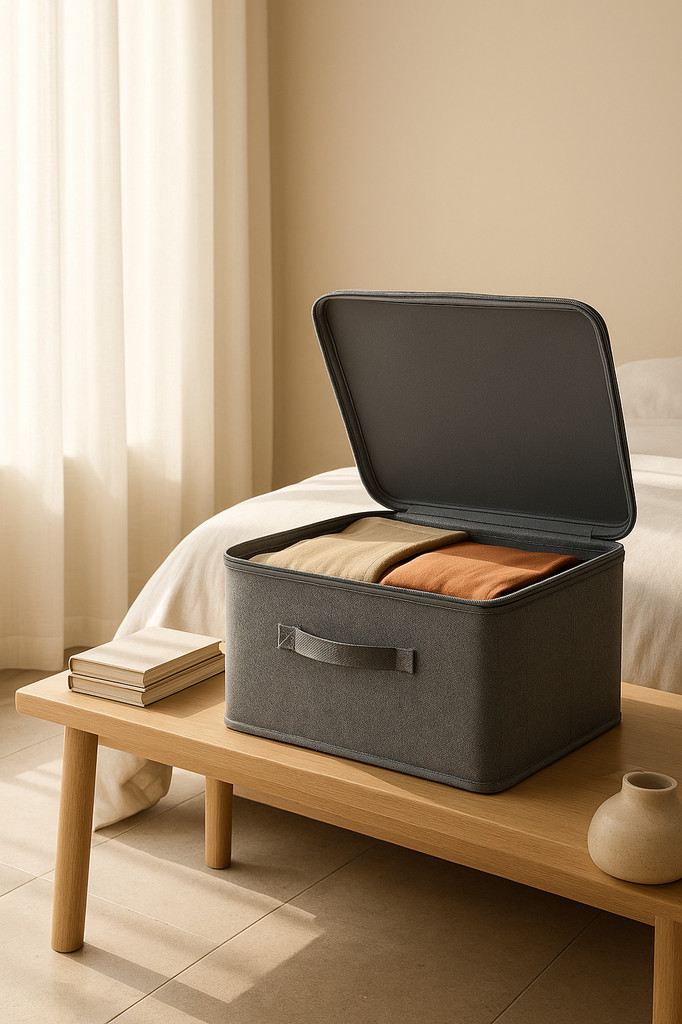 1pc Modern Stackable Waterproof Storage Box with Multiple Uses, Large Capacity Storage Box, Extra Large Storage Basket, Household Organize Tool