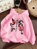 Dragon Cherry Japanese Autumn Children's Winter Fashionable Casual Hoodie, Trendy Sporty Print Outdoor Style