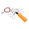Fishing Stringer Clip 5 Snaps 11.5FT Live Fish Lock Big Fish Wire Rope Cable Fishing Holder with Float for Saltwater