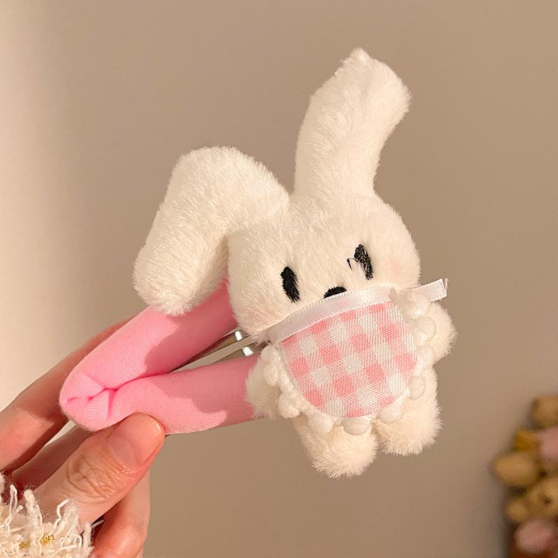 Handmade Bow Cat Hair Clip - Creative Plush Doll Headwear Accessory