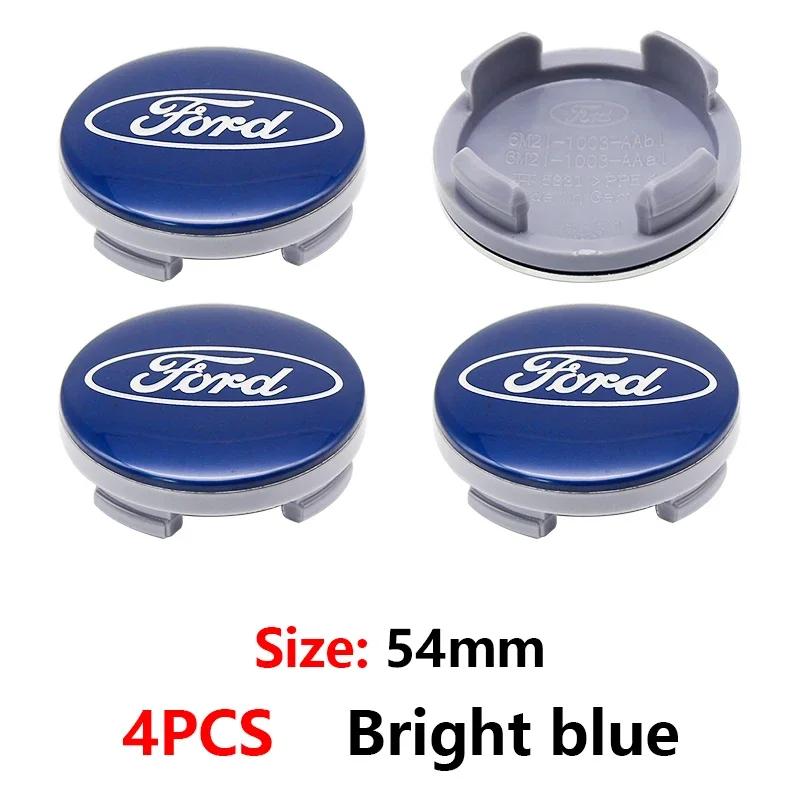 

New 2026 Car Sticker Ford New 2025 Hot Ford 54mm Car Badge Original Wheel Center Cap Car Badge Wheel For Ford Focus MK2 Fiesta M
