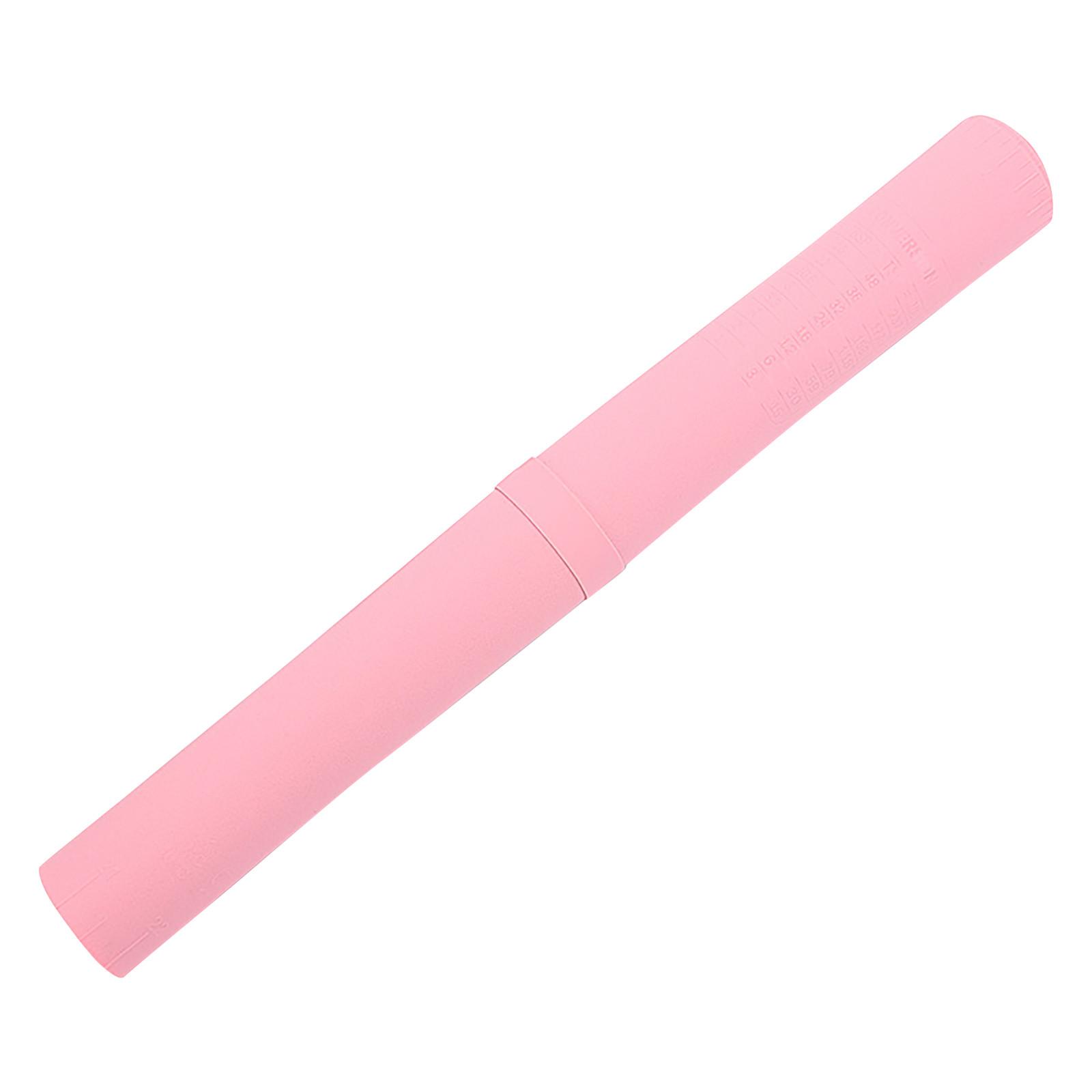 

Extra Large Kitchen Tools Silicone Roll-Up Baking Mat With Measurements One Size розовый