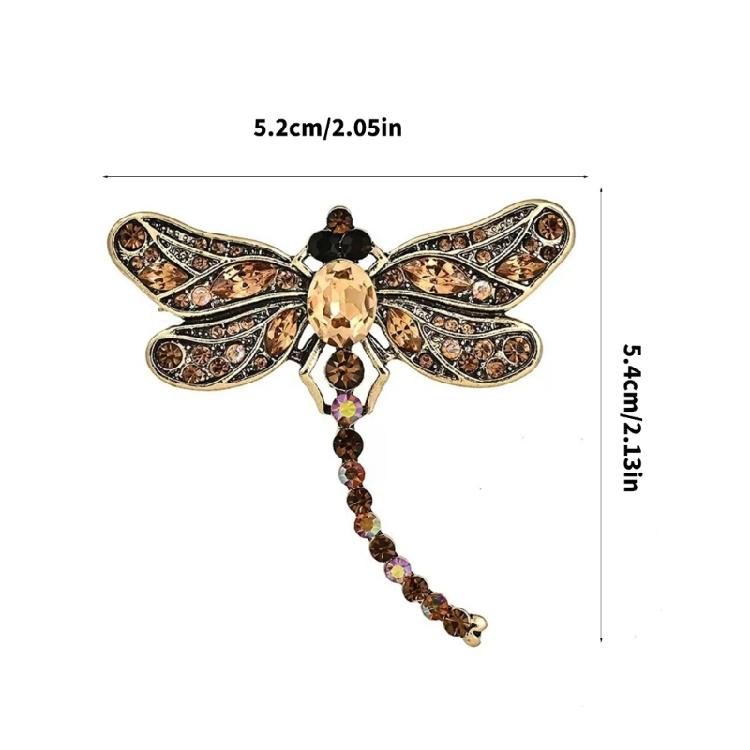 Naturinspirierte Libellen-Brosche Leichter Legierungs-Schmuck Perfekt für Geschenke Event