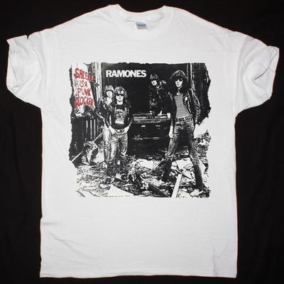 90-talls Ramones Sheena Is A Punk Rocker Hvit T-skjorte Unisex T-skjorte